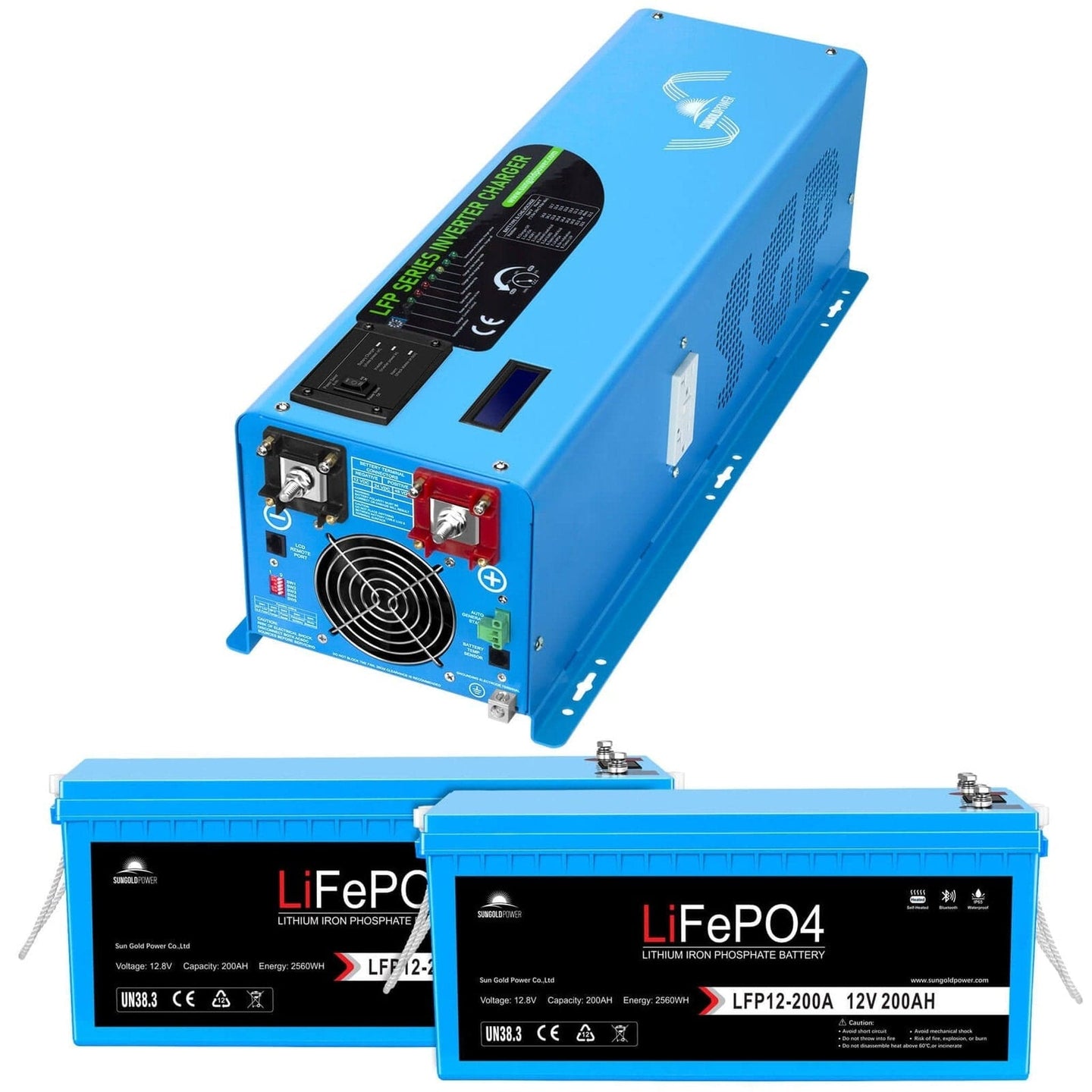 SUNGOLD POWER | 4000W DC 12V Pure Sine Wave Inverter With Charger | LFP4K12V120VSG
