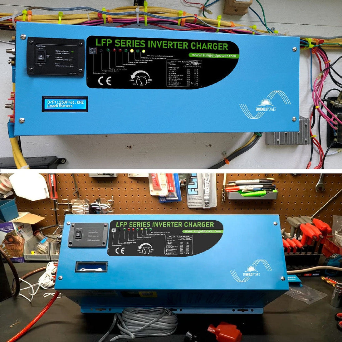 SUNGOLD POWER | 4000W DC 12V Pure Sine Wave Inverter With Charger | LFP4K12V120VSG