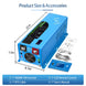 SunGold Power | 4000W DC 24V Pure Sine Wave Inverter With Charger | LFP4K24V120VSG+2*LFP24-100A | 2 X LFP24-100A [5.12KWH]