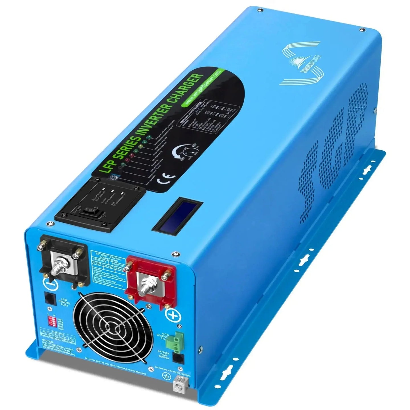 SUNGOLD POWER | 4000W DC 48V Split Phase Pure Sine Wave Inverter With Charger UL1741 Standard | LFP4K48V230VSP
