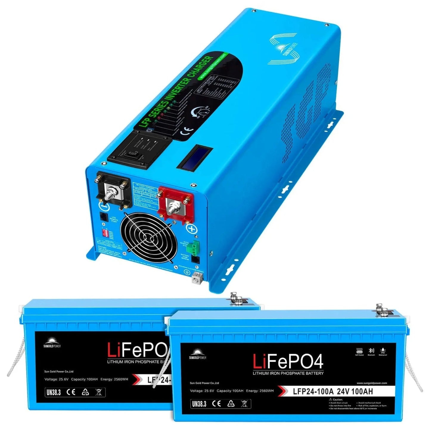 SUNGOLD POWER | 4000W DC 48V Split Phase Pure Sine Wave Inverter With Charger UL1741 Standard | LFP4K48V230VSP