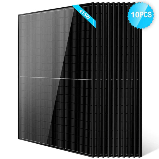 SunGold Power | 415W Bifacial PERC Solar Panel  | SGP-415-BBS UL61730 CEC Listed | SGP-415-BBSx6 | 6pcs