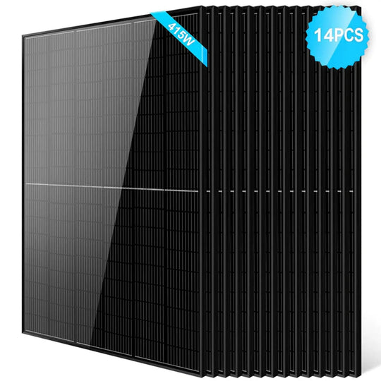 SunGold Power | 415W Bifacial PERC Solar Panel  | SGP-415-BBS UL61730 CEC Listed | SGP-415-BBSx12 | 12pcs