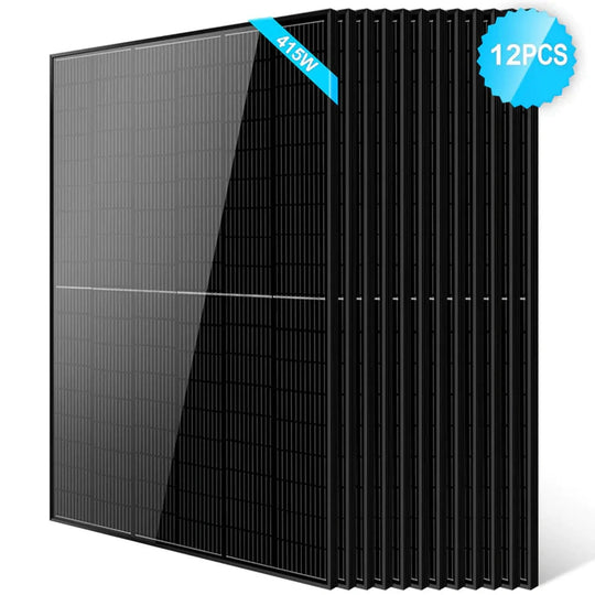 SunGold Power | 415W Bifacial PERC Solar Panel  | SGP-415-BBS UL61730 CEC Listed | SGP-415-BBSx10 | 10pcs