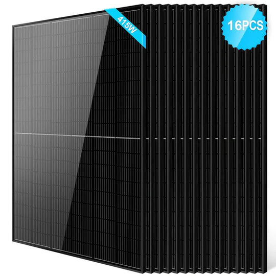 SunGold Power | 415W Bifacial PERC Solar Panel  | SGP-415-BBS UL61730 CEC Listed | SGP-415-BBSx2 | 2pcs