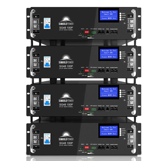 SUNGOLDPOWER | 48V 100AH Server Rack LiFePO4 Lithium Battery SG48100P UL1973  UL9540A | SG48100P | 1 unit