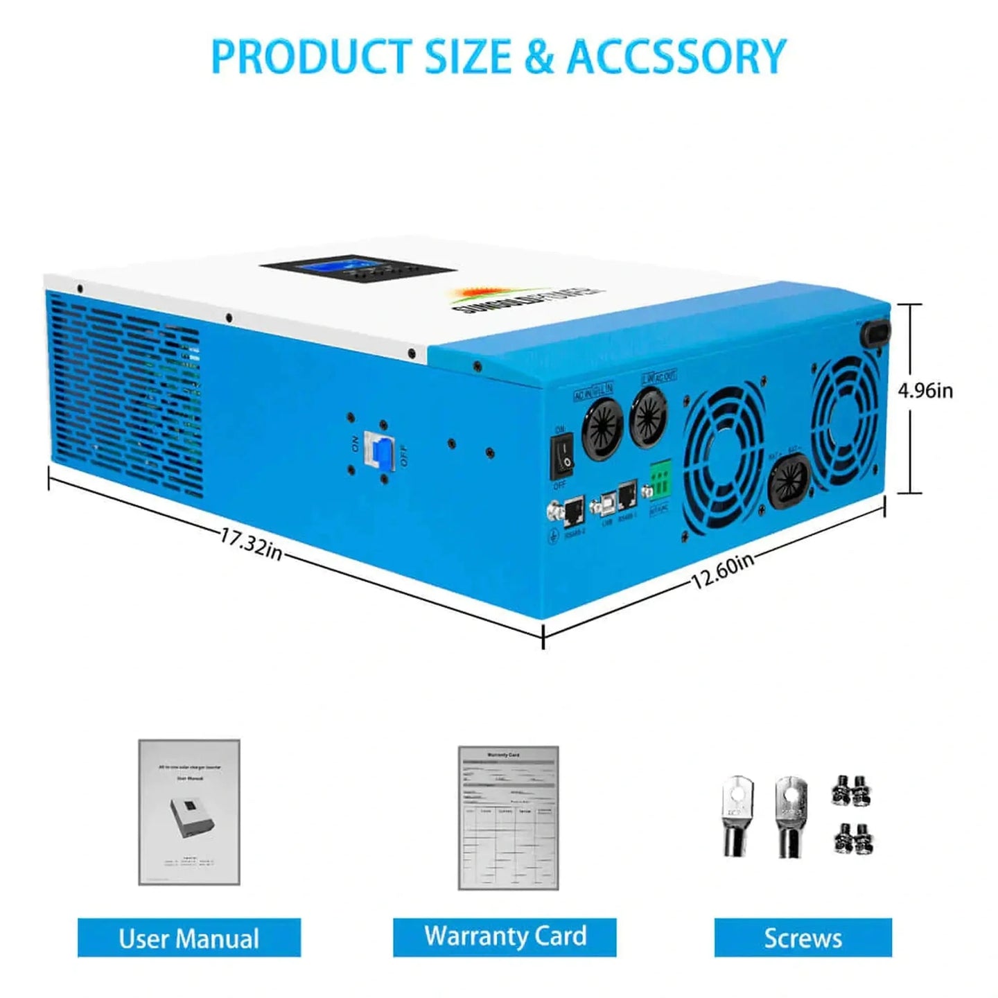 SunGold Power | 5000W 48V Solar Charger Inverter | SPH5048P | SPH5048P [Parallel, 100A MPPT] / Only Inverter