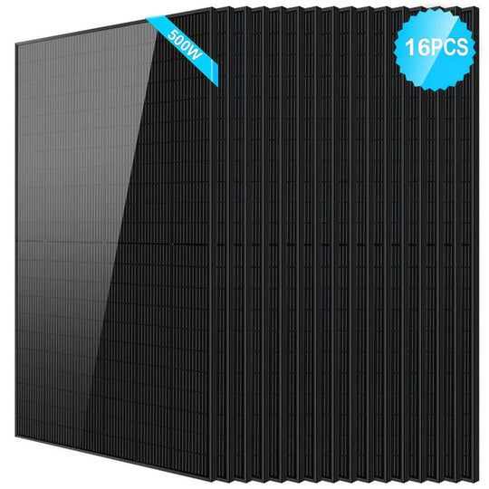 SunGold Power | 500W Mono Black PERC Solar Panel  UL61730 CEC Listed | SG500WMx20 | 20pcs