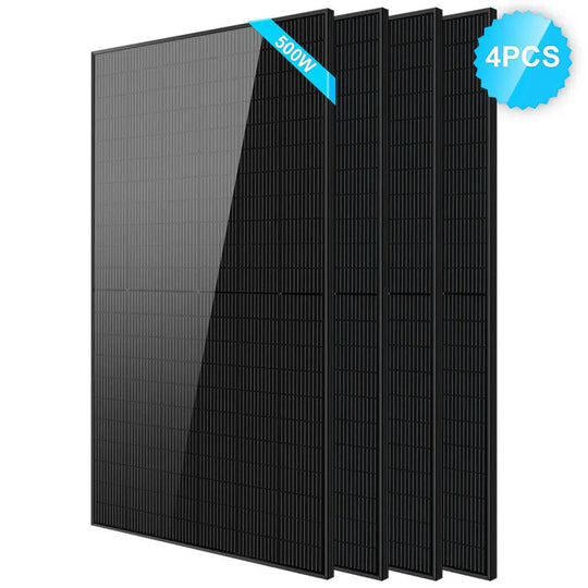 SunGold Power | 500W Mono Black PERC Solar Panel  UL61730 CEC Listed | SG500WMx12 | 12pcs