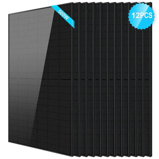 SunGold Power | 500W Mono Black PERC Solar Panel  UL61730 CEC Listed | SG500WMx20 | 20pcs
