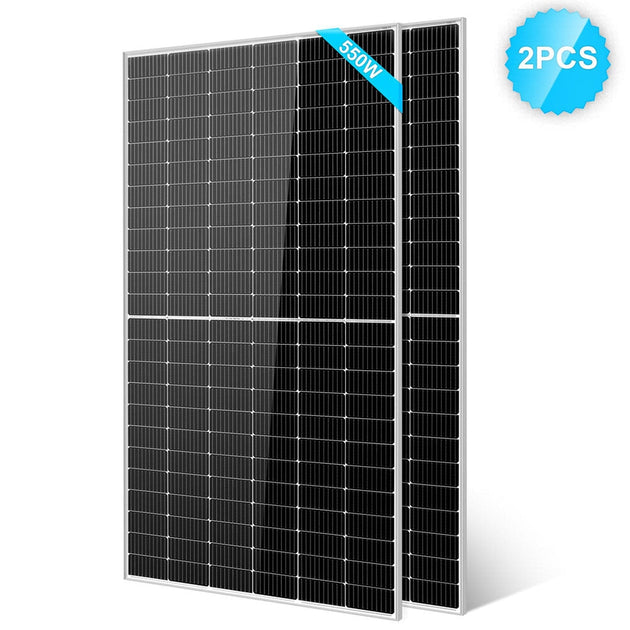 SunGold Power | 450/ 550 Watt Monocrystalline PERC Solar Panel UL 61730 CEC Listed | SG550WMx2 | 550W / 2pcs