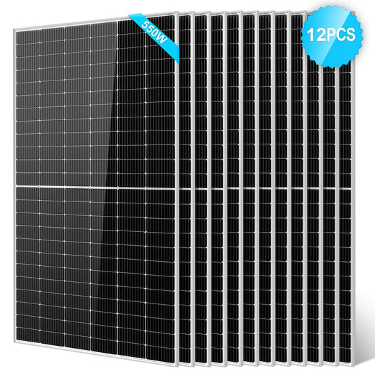 SunGold Power | 450/ 550 Watt Monocrystalline PERC Solar Panel UL 61730 CEC Listed | SG550WMx2 | 550W / 2pcs
