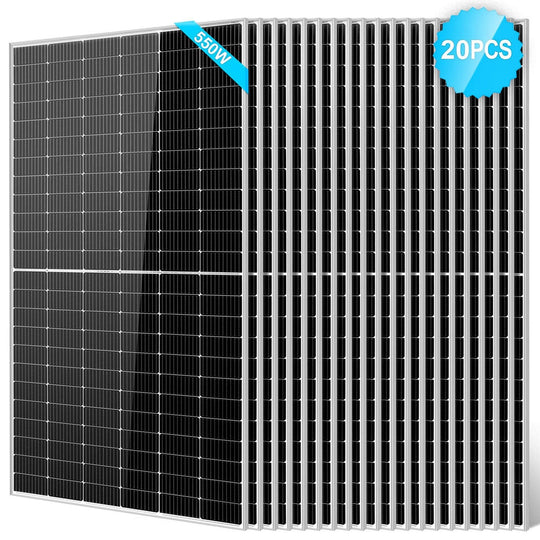 SunGold Power | 450/ 550 Watt Monocrystalline PERC Solar Panel UL 61730 CEC Listed | SG550WMx2 | 550W / 2pcs