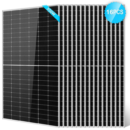 SunGold Power | 450/ 550 Watt Monocrystalline PERC Solar Panel UL 61730 CEC Listed | SG550WMx2 | 550W / 2pcs