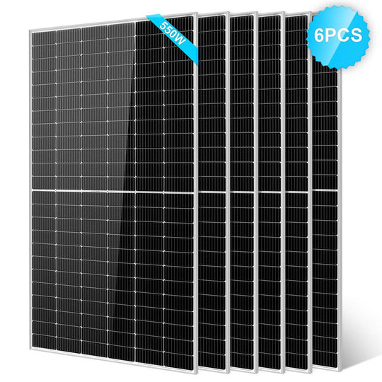 SunGold Power | 450/ 550 Watt Monocrystalline PERC Solar Panel UL 61730 CEC Listed | SG550WMx2 | 550W / 2pcs