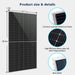 SunGold Power | 560 Watt Bifacial N-Type Solar Panel | SG560WBGx4 | 4pcs