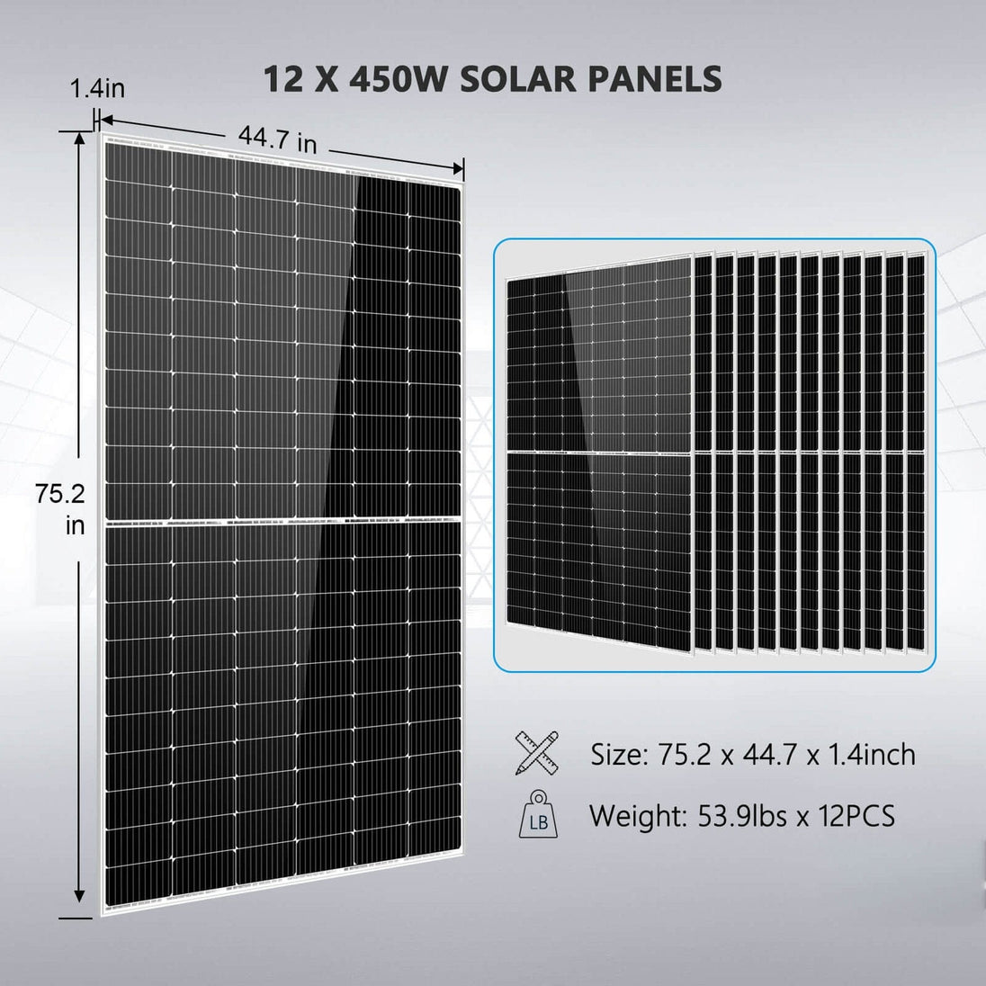 SunGold Power | Off Grid Solar Kit 10000W 48VDC 120V/240V | SGR-10K2M