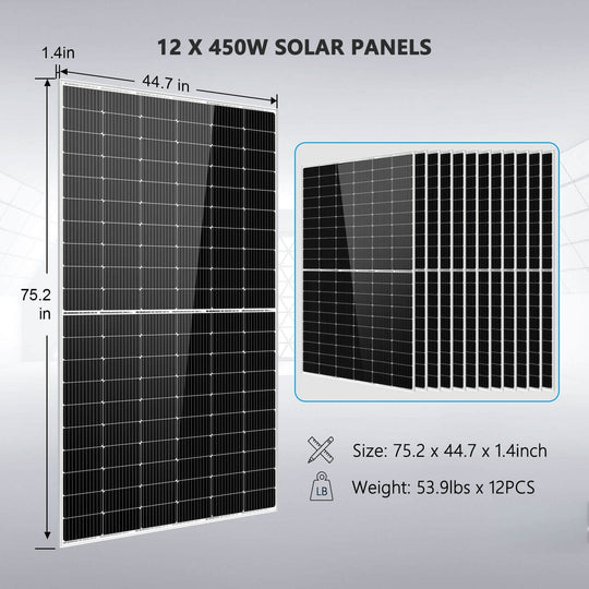 SunGold Power | Off Grid Solar Kit 10000W 48VDC 120V/240V | SGR-10K2M
