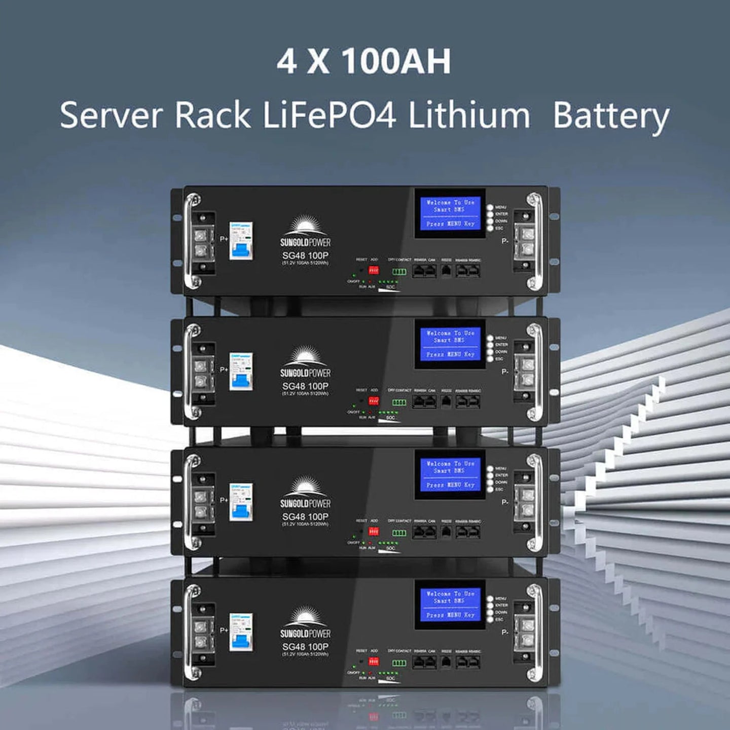 SunGold Power | Off Grid Solar Kit 20.48kWh Lithium 8000W Inverter | SGM-8K20T | 2 X SG48200T [20.48kwh]