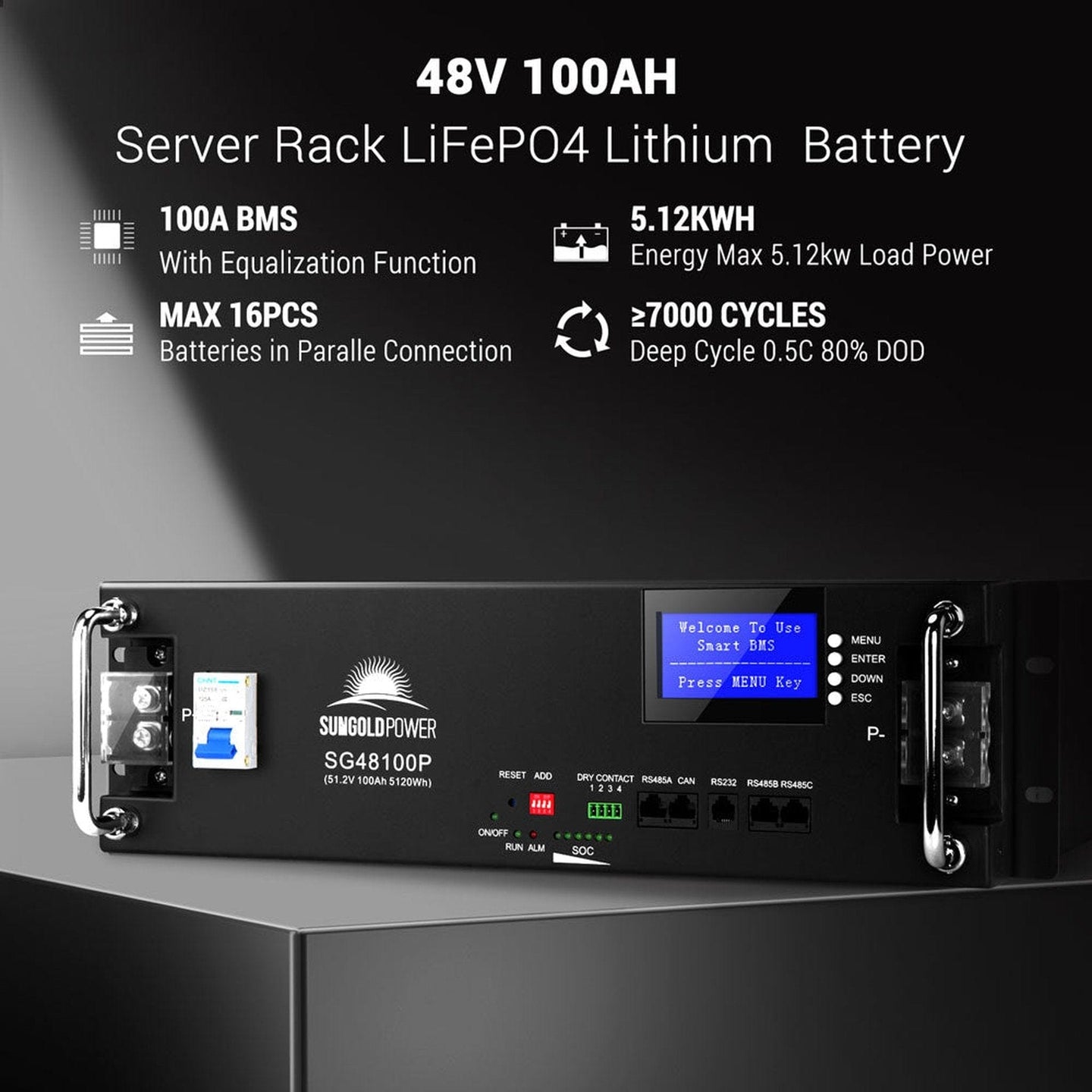 SunGold Power | OffGrid Solar Kit 13000W 48VDC | SGR-13K25S | SGR-13K25S(13kw Inv+20*415w PV+5*100AH Bat)