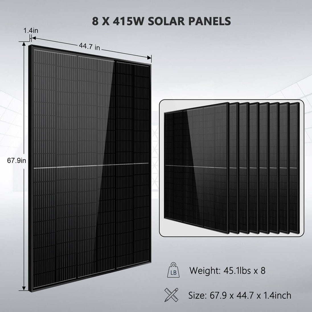 SunGold Power | OffGrid Solar Kit 8000W 48VDC | SGR-8K16P | 1 X PowerMax 314 Outdoor [16.07kwh]