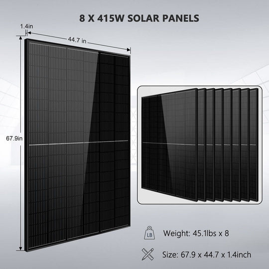 SunGold Power | OffGrid Solar Kit 8000W 48VDC | SGR-8K16P | 1 X PowerMax 314 Outdoor [16.07kwh]