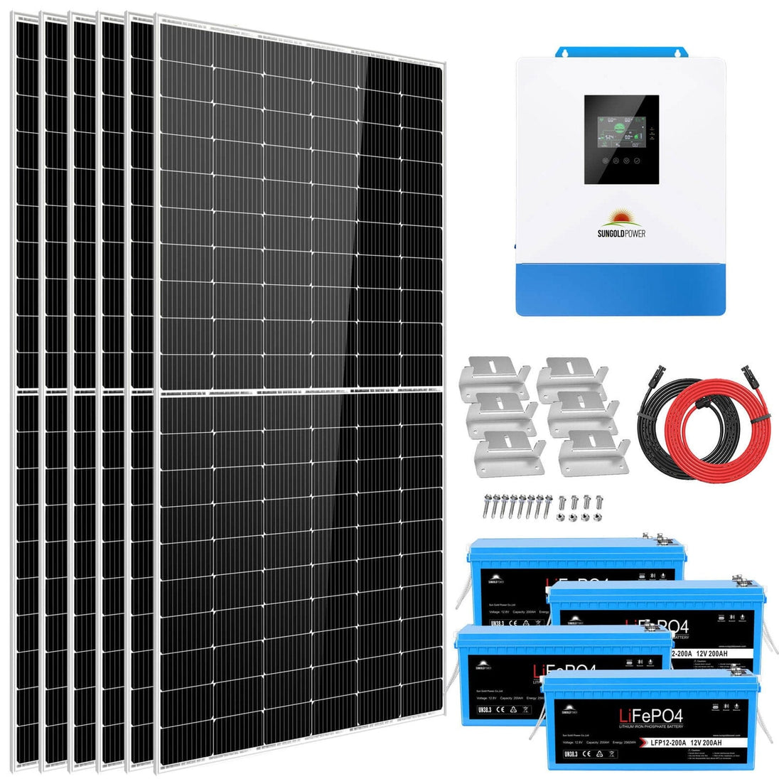 SunGold Power | Solar Kit 5000W 48V 120V Output | SGK-5PRO