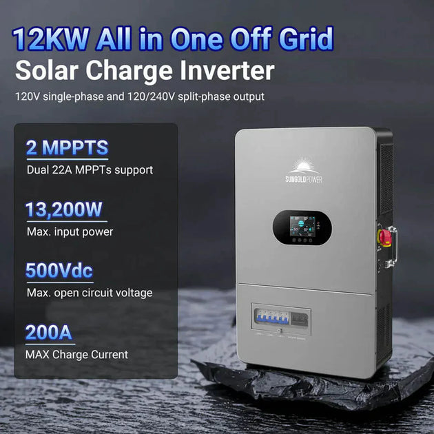 SunGold Power | 12KW All in One Off Grid Solar Inverter FR12K-B | FR12K-B