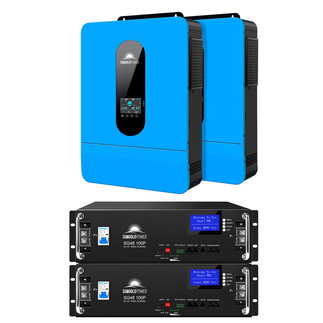 SunGold Power | 13000W 48V Solar Charge Inverter Split Phase + Wifi Monitor (2 Units Parallel) | SPH6548P*2 | SPH6548P*2 | Only Inverters