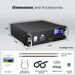 SUNGOLDPOWER | 48V 100AH Server Rack LiFePO4 Lithium Battery SG48100P UL1973  UL9540A | SG48100P*2 | 2 units