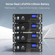 SUNGOLDPOWER | 48V 100AH Server Rack LiFePO4 Lithium Battery SG48100P UL1973  UL9540A | SG48100P*4 | 4 units