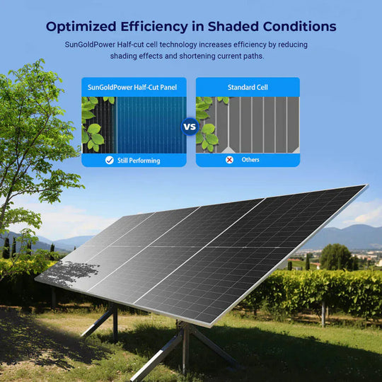 SunGold Power | 560W Bifacial PERC Solar Panel  | SGP-560-SBD UL61730 Certified by ETL | SGP-560-SBDx10 | 10pcs
