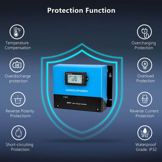 SunGold Power | 60 Amp MPPT Solar Charge Controller | SGC482560A