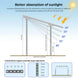 SunGold Power | Modular & Expandable Ground Mount Brackets for 2× 400W–590W Solar Panels | Heavy-Duty Adjustable | SGP-GMB-2P