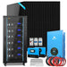 SUNGOLDPOWER | Hybrid Solar Kit 11.4KW 48V Split Phase 30.72KWH Lithium Battery 28 X 440 Watt Solar Panel SGH-11N3E | SGH-11N3E-s | SGH-11N3E-S(11.4kw Inv+6*100AH Bat)