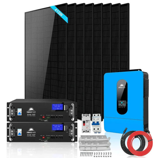 SunGold Power | OffGrid Solar Kit 6500W 48VDC 120/240VAC | SGR-6510E
