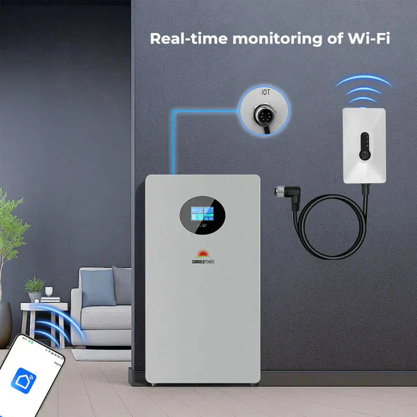 SunGold Power | Wi-Fi Module for SG48200T Battery | SG48200T-WIFI
