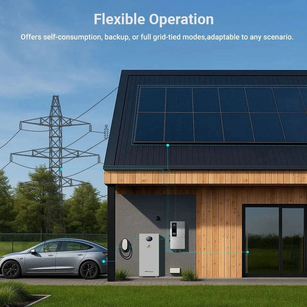 SunGold Power | 12KW 48V All-in-one Hybrid Solar inverter | Whole Home Backup (200A)| SGS-12K18MAX | SGS-12K18MAX