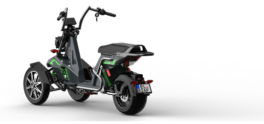 4000w Three Wheeled Motorcyle  E-Trike 50Ah Li-Battery SoverSky T100