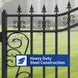 Chery Industrial 16x8 ft Dual Swing Driveway Gate with Star Pattern