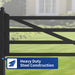 Chery Industrial 20 ft Farm Driveway Gate with Diagonal Tubes, Dual Swing