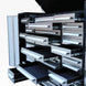 Chery Industrial 9 ft Garage Storage Cabinet with 34 Drawers & 2 Cabinets