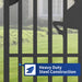 Chery Industrial 20x8 ft Dual Swing Driveway Gate with Ornamental Posts