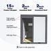 Chery Industrial Portable Toilet with Fan-shaped Door Shower