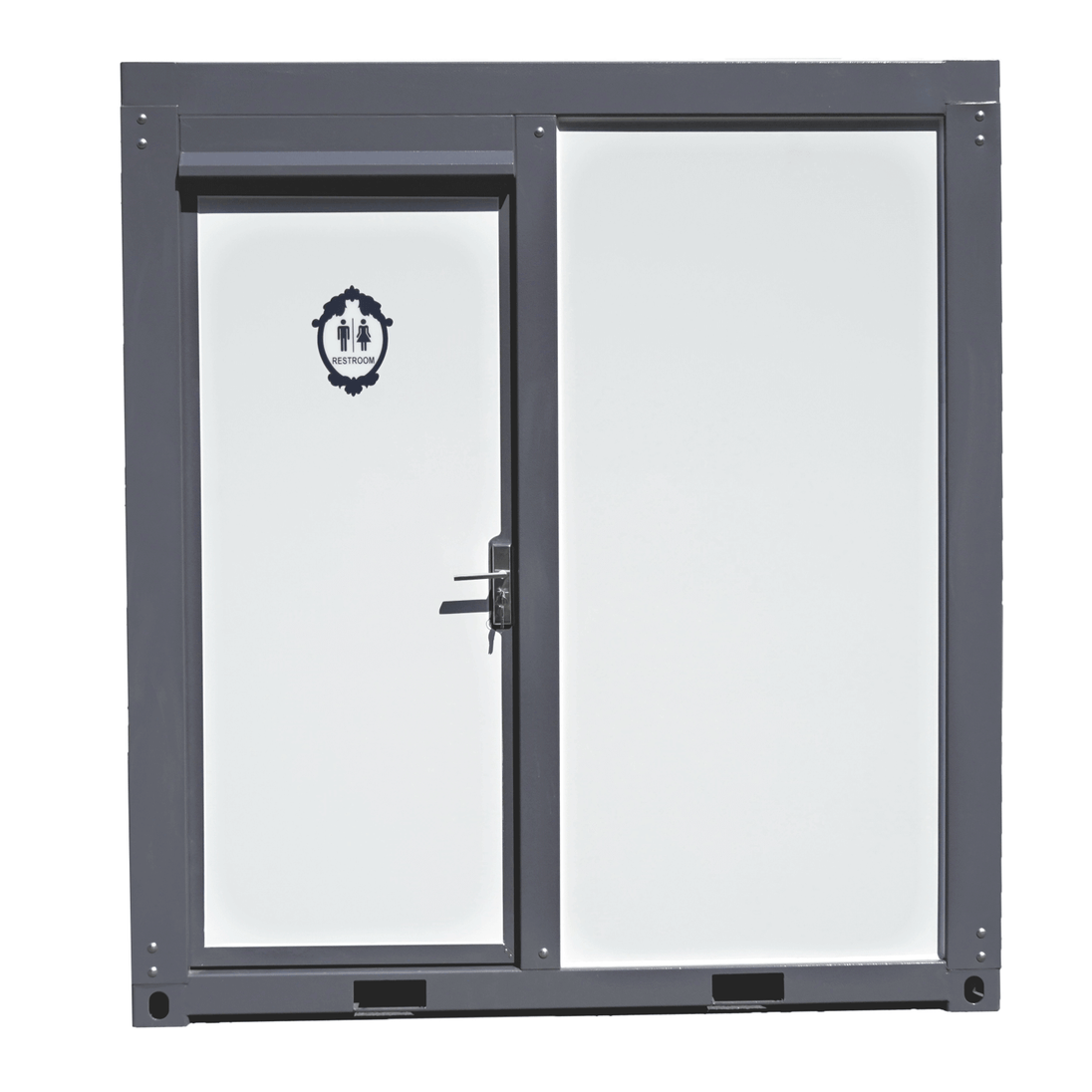 Chery Industrial Portable Toilet with Fan-shaped Door Shower