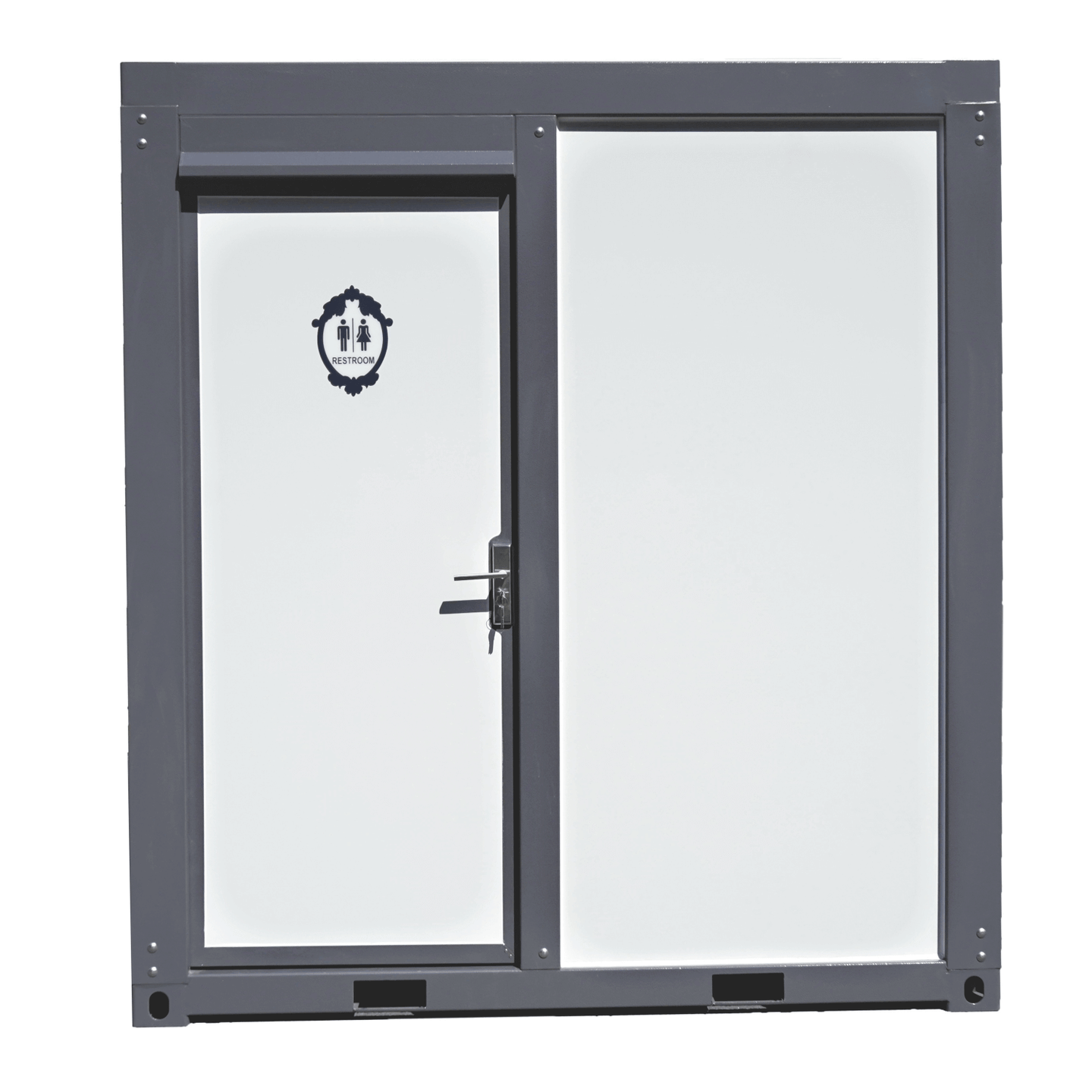 Chery Industrial Portable Toilet with Fan-shaped Door Shower