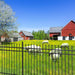 Chery Industrial 10x7 ft Steel Fence with 4 Rails, 30 Panels