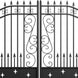 Chery Industrial 16x8 ft Dual Swing Driveway Gate with Star Pattern
