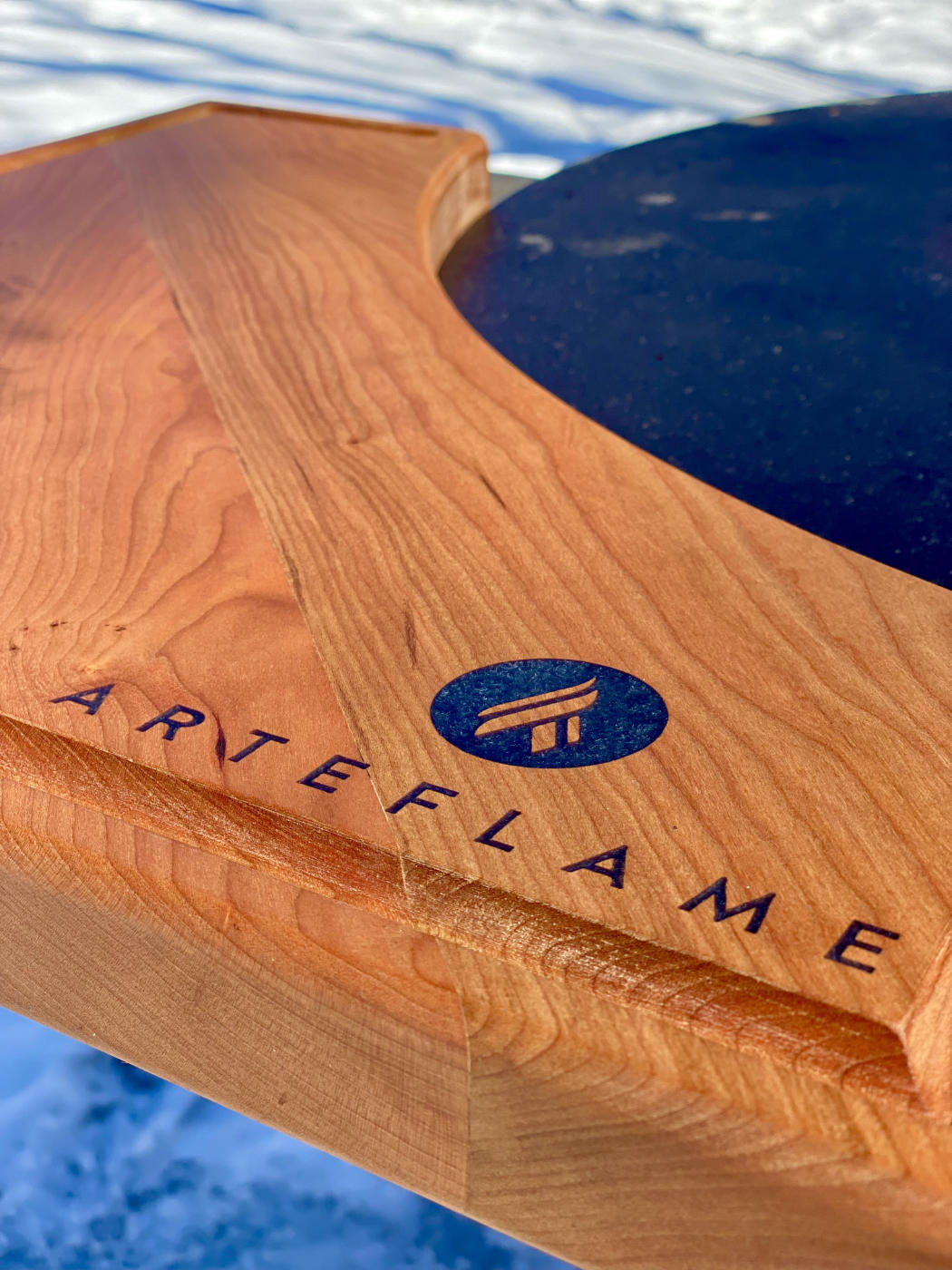 Arteflame Custom Cherry Wood Cutting Block for 40"  - Elegant and Durable