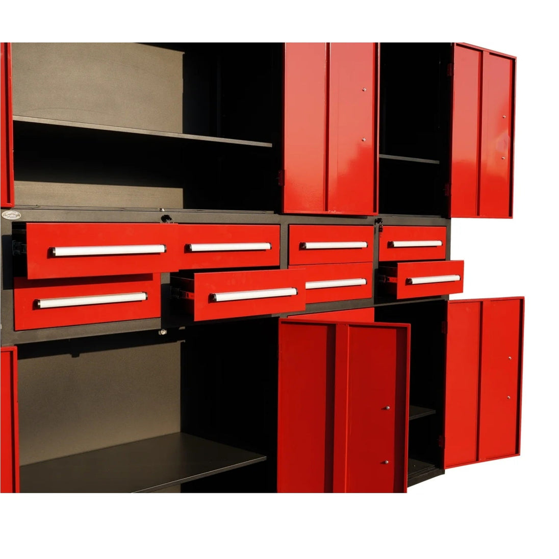 Chery Industrial 7ft Garage Storage Cabinet (8 Drawers & 4 Cabinets)